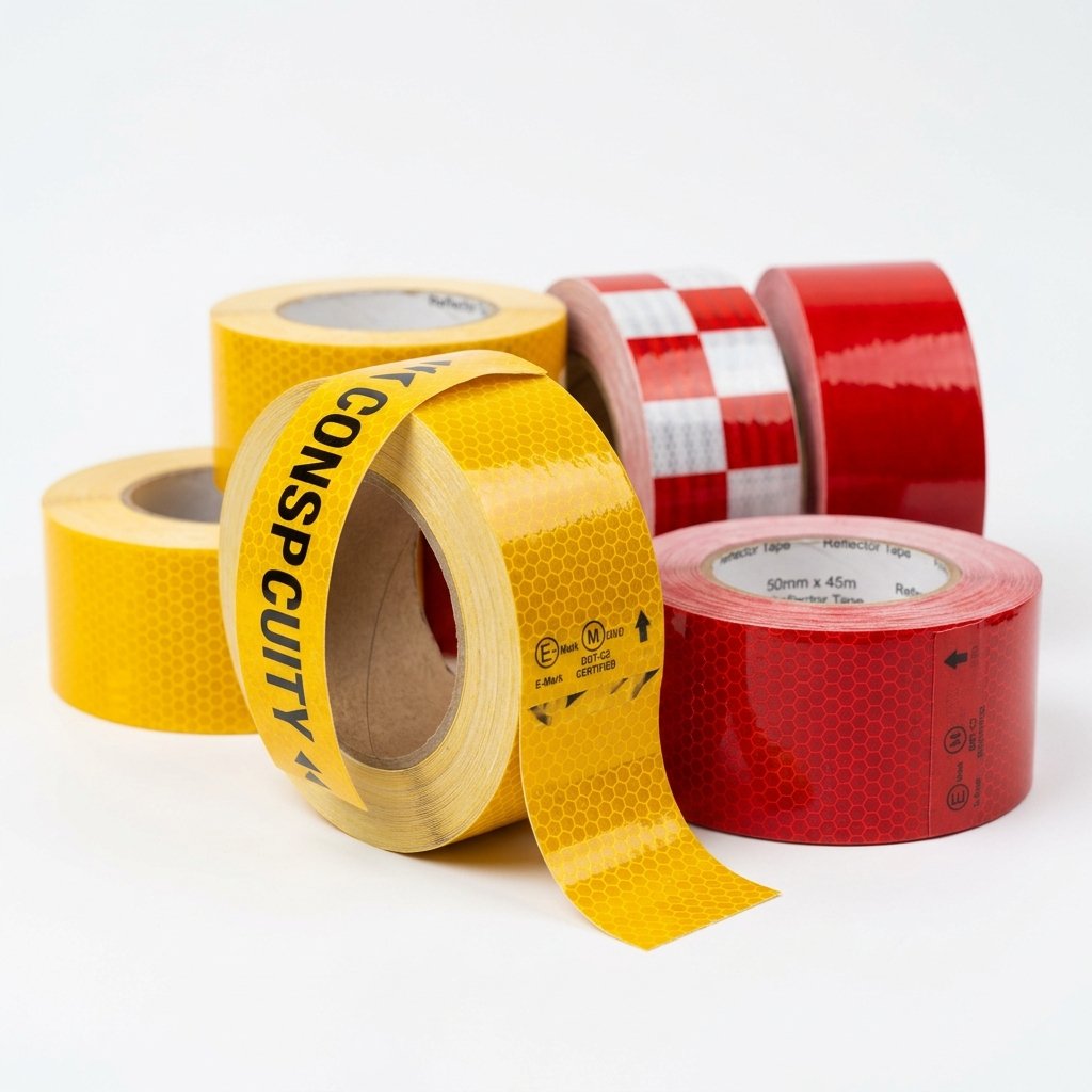 Red & White Conspicuity Tape