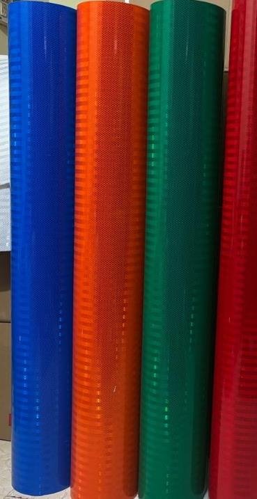Blue, Orange & Green Reflective Rolls